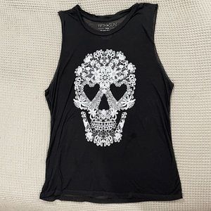 Cute Fifth Sun Skeleton Tank